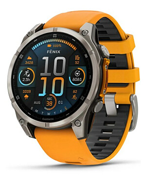 Fenix 8 010-02904-11 47MM/AMOLED/SAPPHIRE/TITAN/ORANGE SILIKON Garmin