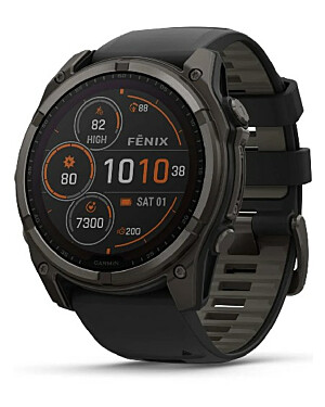 Fenix 8 010-02907-11 51MM/SAPPHIRE/SOLAR/DLC TITANIUM/BLACK SILIKON Garmin