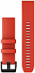 Pas Garmin Quickfit 22mm 010-12901-02 Rdeč model s črno zaponko iz nerjavnega jekla